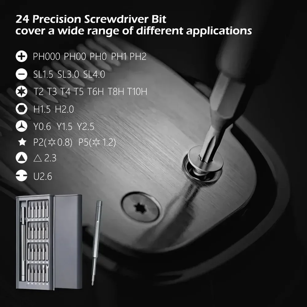 New Screwdriver Sets (Contains 24 Screw Heads) Hand Tools Multi-Function Devices Cell Phones Computer Repair Set Multifunctional