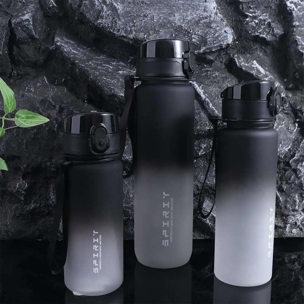 

PC 1 Liter Sports Water Bottle Large Capacity Portable Leak Proof Colorful Plastic Cup Gradient Color 500/800/1000ml
