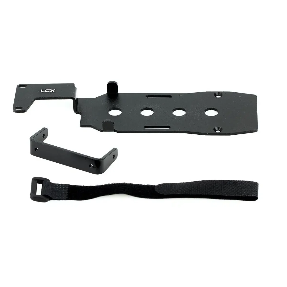 LCX Racing 1/10 coche trepador de control remoto, bandeja inferior de aluminio para batería LCG, soporte de batería para Traxxas TRX4, piezas mejoradas, accesorios