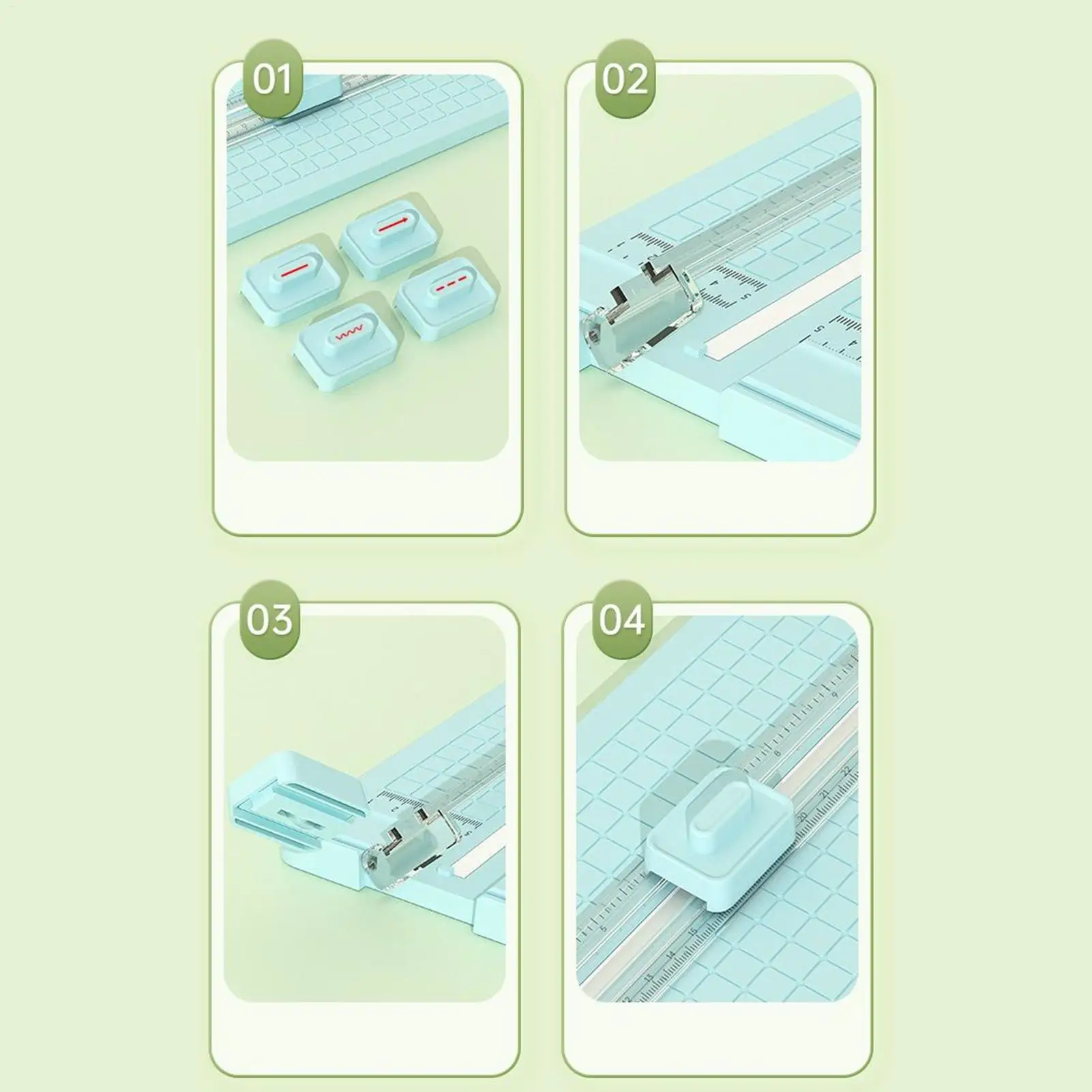 Paper Cutter Slider Precision Scrapbooking Paper Trimmer Ergonomic Portable Slicer Photo Cutting Tool For Offices Classrooms