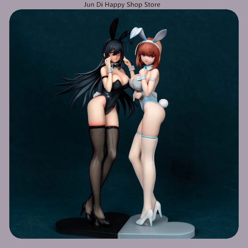 Zwart/Wit Bunny Girl Staande Pose Anime Figuur Model Standbeeld Collectie Desktop Decoratie Ornament Speelgoed Cadeau voor fans