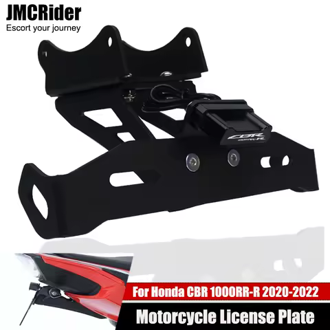 For HONDA CBR 1000 RR-R CBR1000RR-R SP 2020-2022 Motorcycle Fender Eliminator Tail Number License Plate Bracket Holder with LED