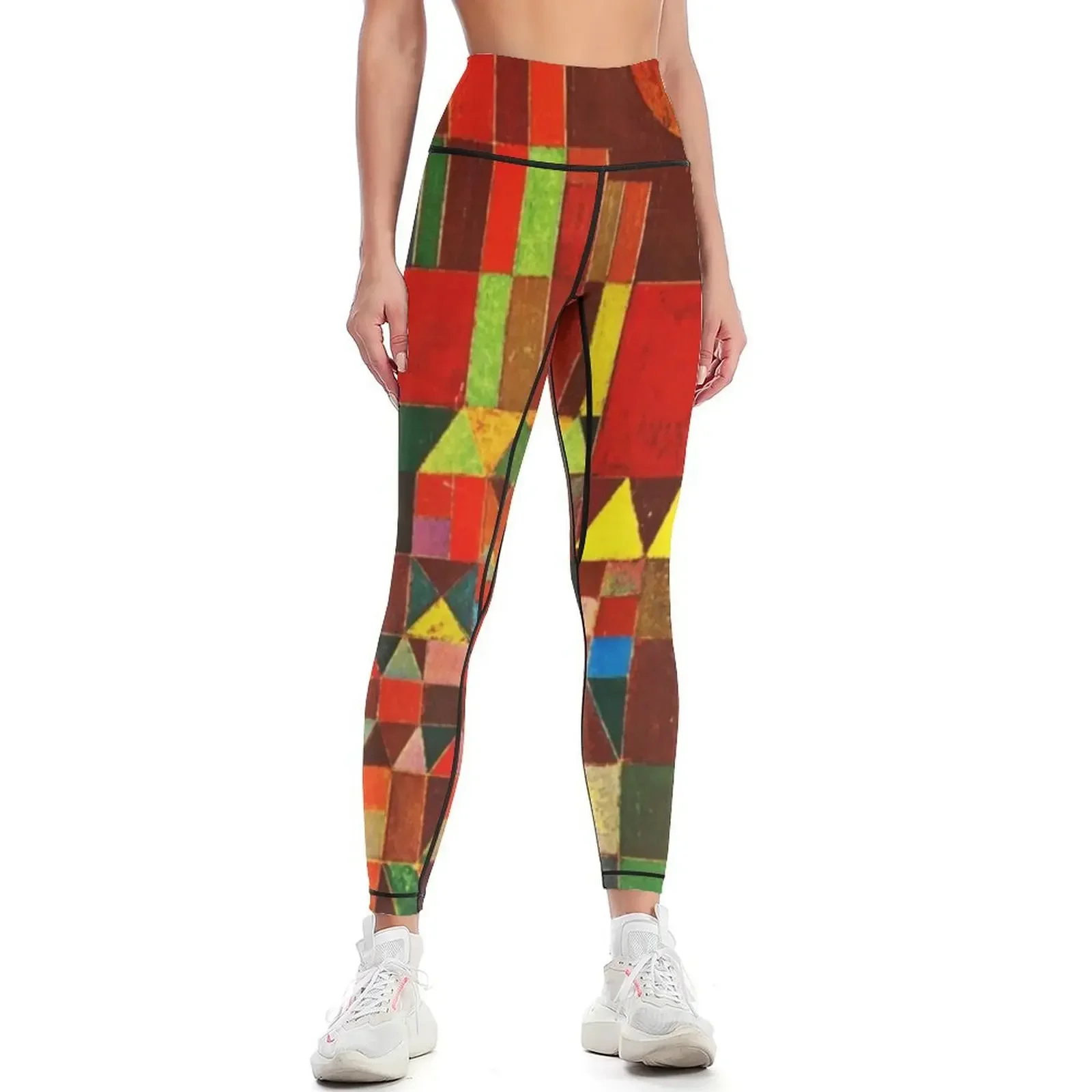 

Paul Klee - Castle and Sun | Klee Color Block w/Signature Leggings Women's sports sports for push up Womens Leggings
