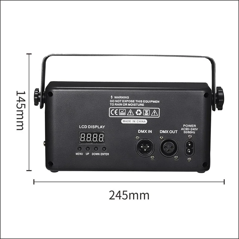 ไฟ LED RGB 40W รุ่นใหม่ แสงบีมแบบตาผึ้ง 5in1 เอฟเฟกต์ดิสโก้บอล ลายสีสัน แสงแฟลช สำหรับงานดิสโก้ ปาร์ตี้ และเวที