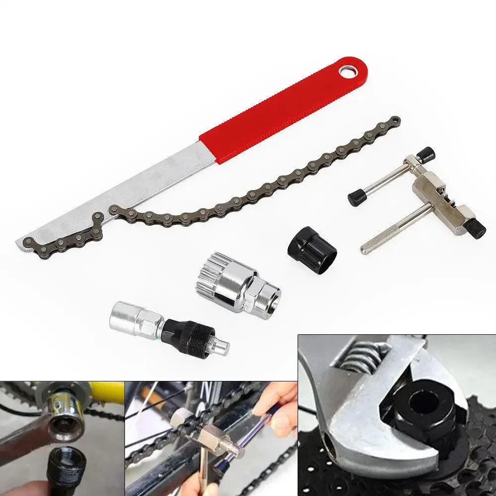Extractor de piñón de rueda de bicicleta, herramienta de cambio de cadena, reparación de llave de Cassette