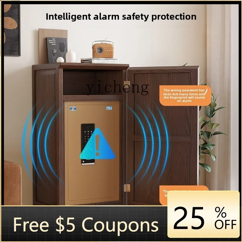 

AA Chinese Medieval Bedside Cabinet Safe Solid Wood Safe Hidden Home Bedside Cabinet