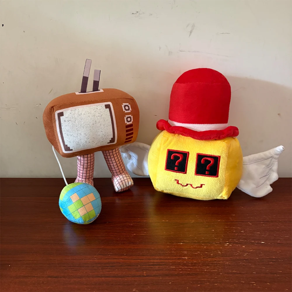 

Funny Game Steal A Brainrot Plush Toys Cartoon Red Hat Wings Question Block TV Man Soft Stuffed Plushie Doll Decor Birthday Gift