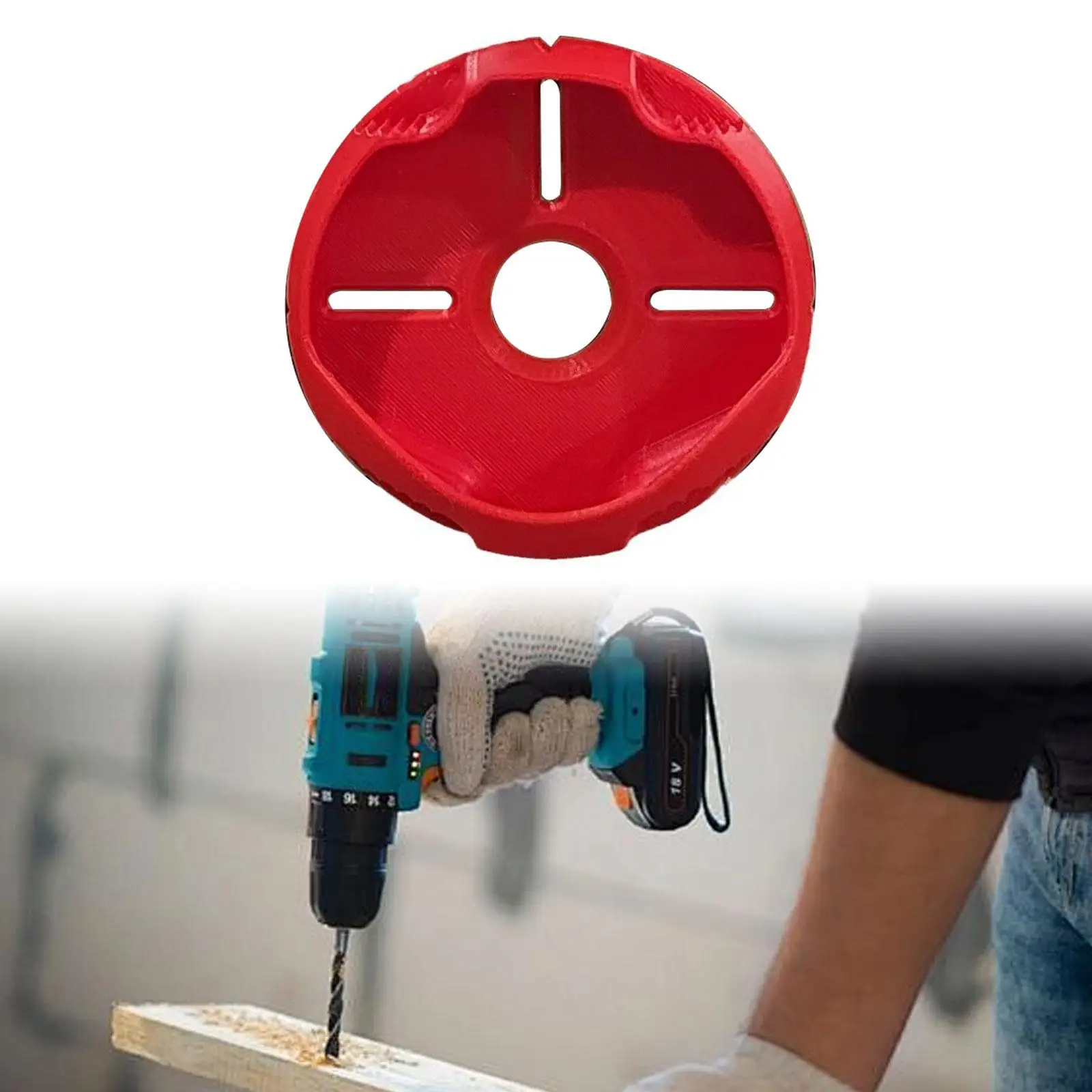 Drill Dust Collector Drill Dust Box Red Dust Bowl Device Dustproof Collection Box Dust Catcher for Cordless Drill Brick