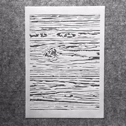 A4 29*21cm Wooden Printed Texture DIY Layering Stencils Wall Painting Scrapbook Coloring Embossing Album Decorative Template