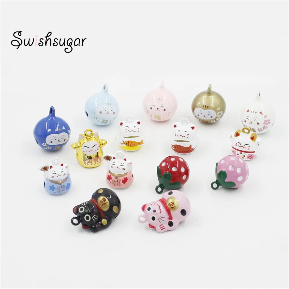 Hundred Kinds Cartoon Copper Bell Charms Holiday Birthday Festival Christmas Tree Decoration DIY Crafts Accessories Pendants