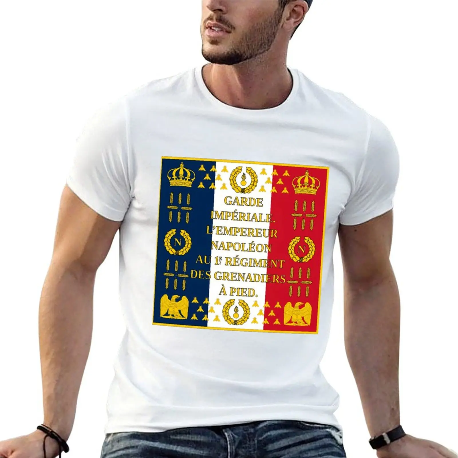

graphic Regiment Garde Napoleonic Drapeau of man t 1st for - man de Flag T-Shirt shirt la shirt Impériale t