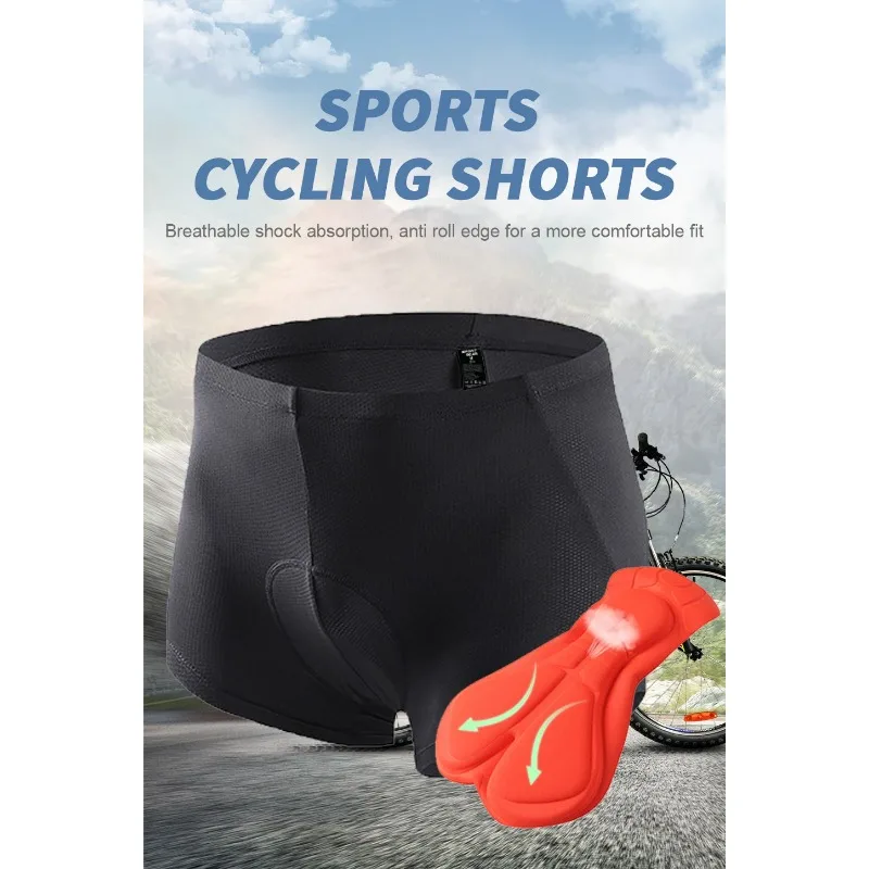 

UETEEY Breathable Cycling Shorts Men Cycling Underwear 5D Gel Pad Shockproof Bicycle Underpant Road Bike Equipment Shorts Man