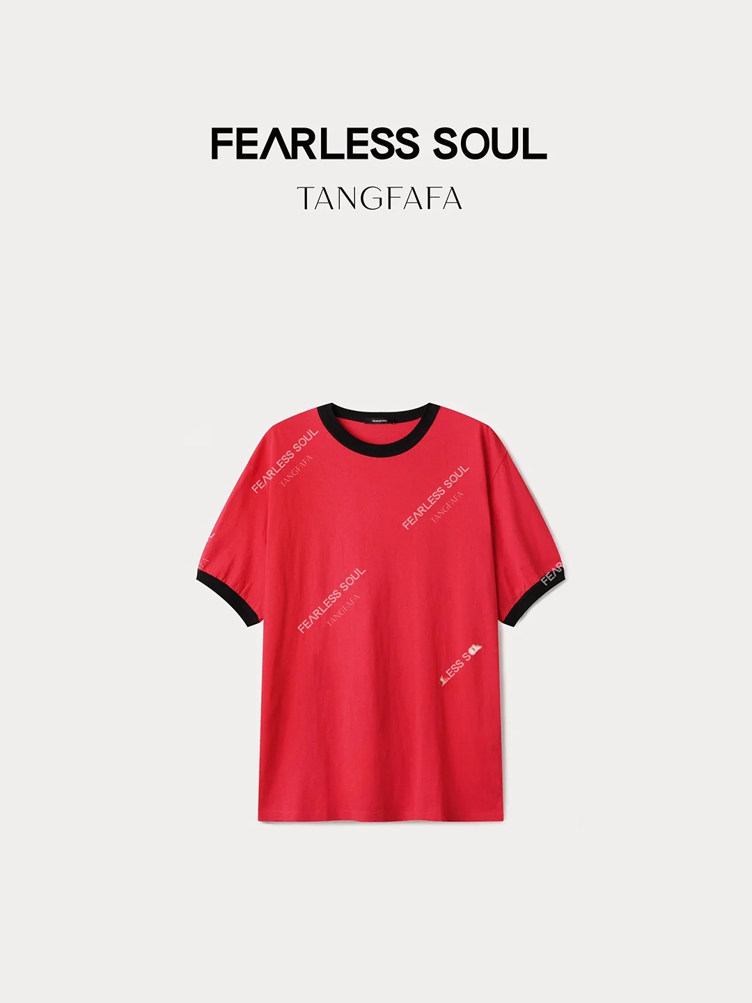 

Футболка TFA Summer Bold с контрастными цветами, круглым вырезом, рукавами-фонариками, хлопковая, простая, для повседневной носки