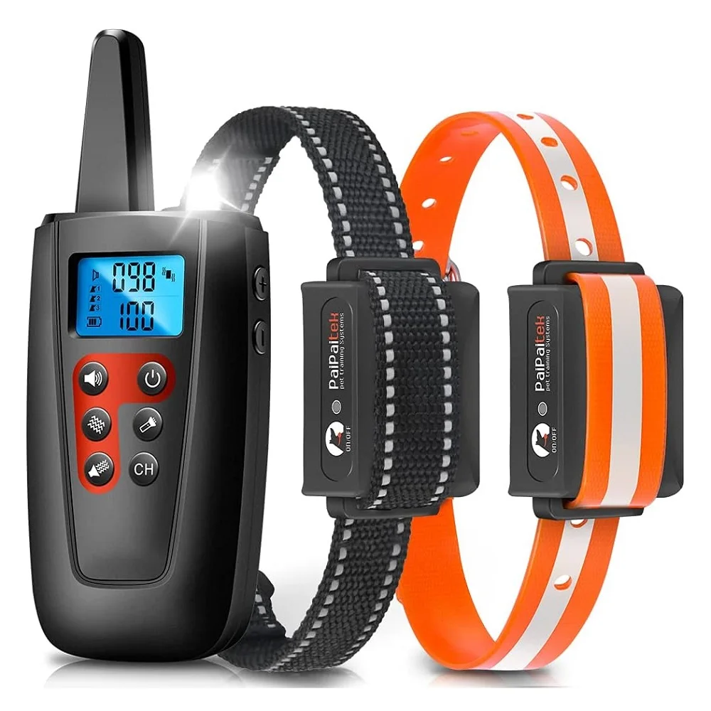 Dog Vibration Collar for 2 Dogs,No Shock Dog Training Collar with Remote Up to 3300ft Range for All Dogs,Sound & Vibration Mode