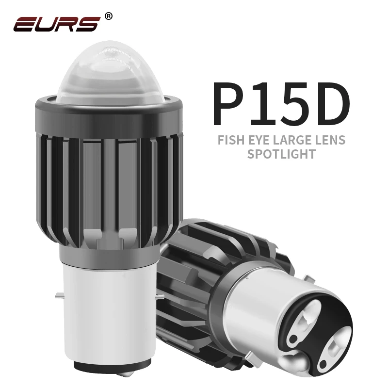 H4 LED H6 BA20D P15D LED Motorcycle Headlight Bulbs CSP Lens White Yellow Hi Lo Lamp Dual Color Moto Scooter  Accessories 12V