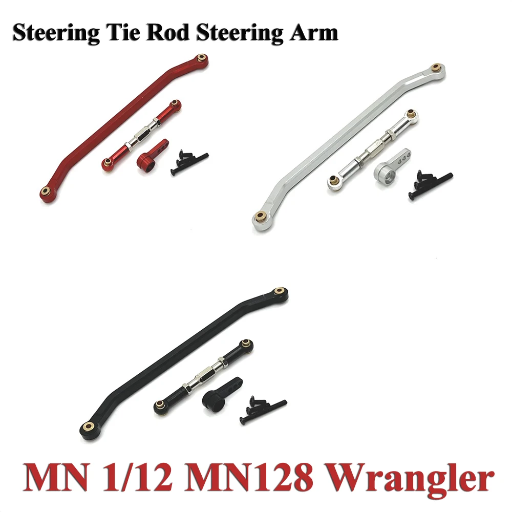 MN 1/12 MN128 Wrangler RC Autoteile Metall Upgrade Lenkstange Lenkarm Autoschale Feste Säule Vorder- und Hinterstoßstangenschutz