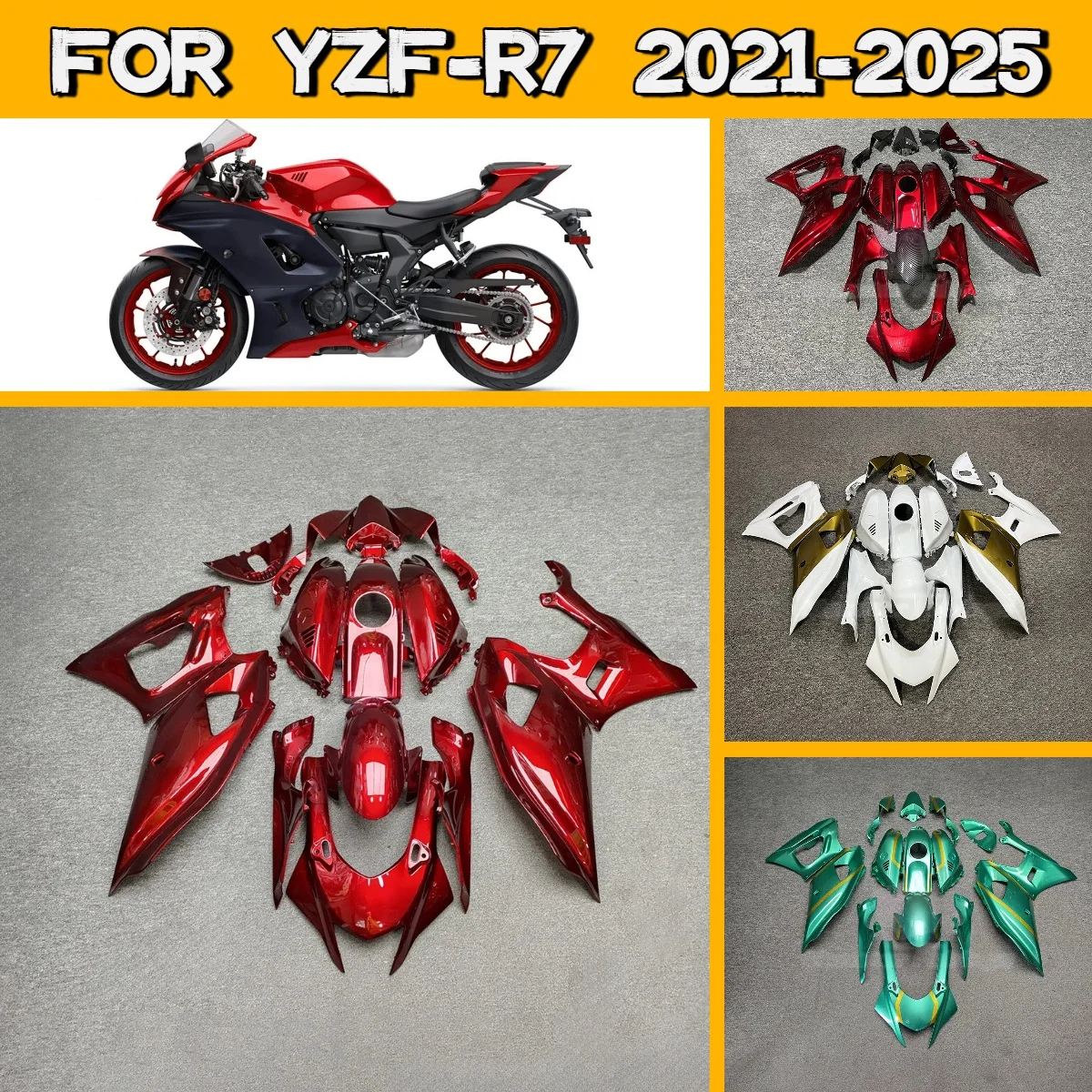 

Комплект обвесов для Yamaha YZFR7 2021-2025, изготовленный методом литья под давлением, стиль Hot Style