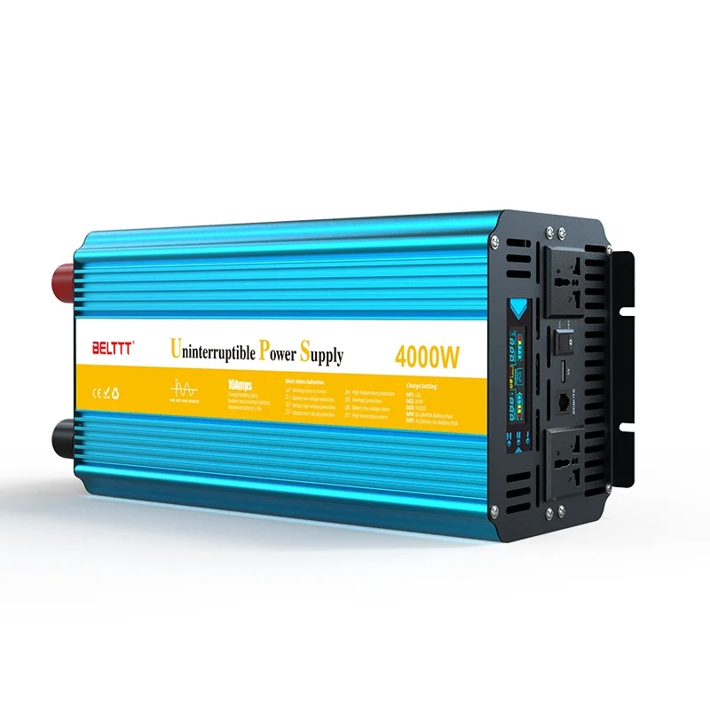 UPS charger inverter 8000W DC 12V to AC 220V 230V converter pure sine wave power inverter 8KW transformer for home car solar