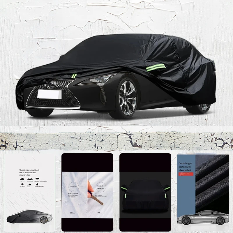 

For-Lexus-LC-Anti-UV-Sun-Shade-Rain-Snow-Resistant-Dustproof-Black-cover-Car-umbrella-Full