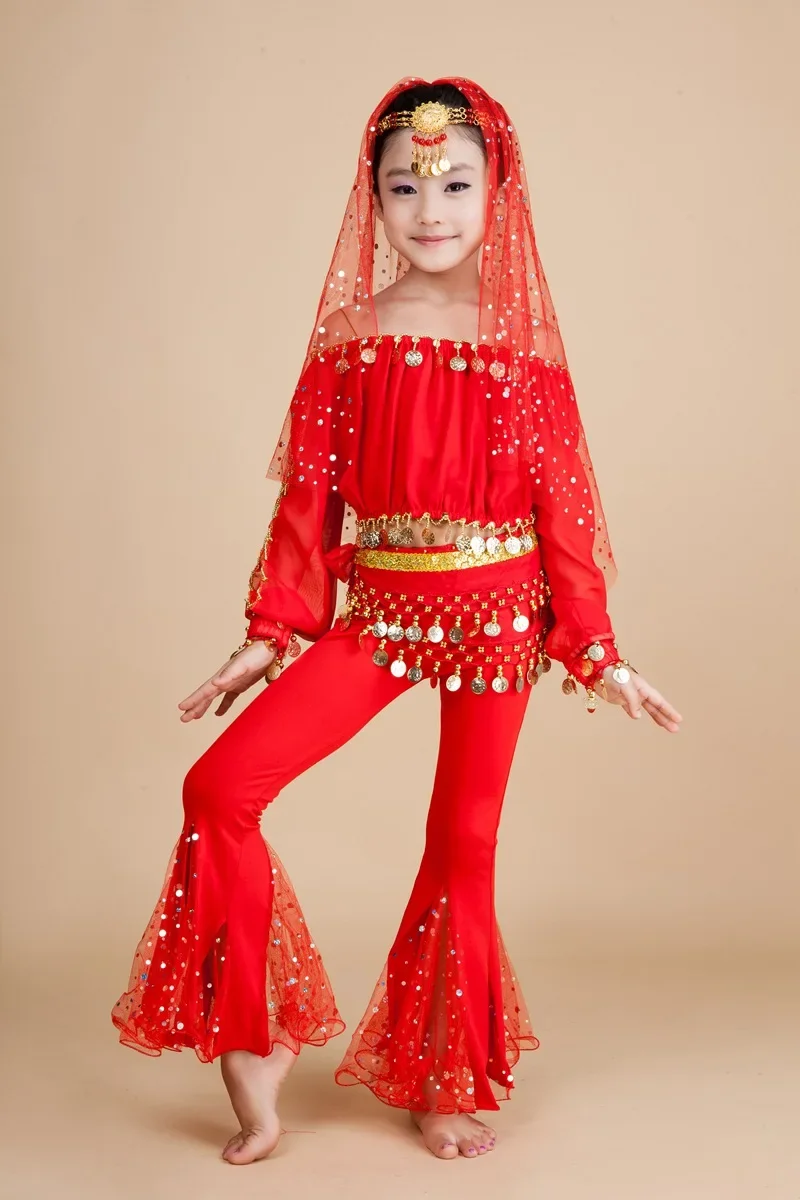 

Children Belly Dance Costumes Kids Belly Dancing Dress Girls Indian Dance Ballroom Bollywood Dance Clothing For Performance 89