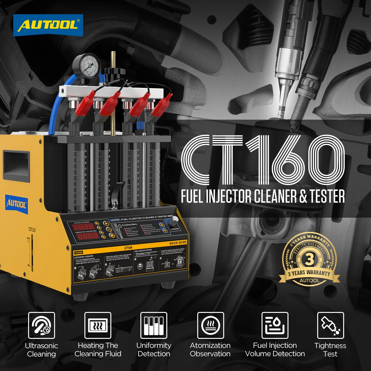  AUTOOL 4 Cylinder Car Fuel I - Fuel Injector Tester ulasan dan harga