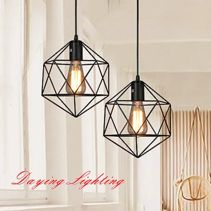 

Vintage Industrial Ceiling Lamp Shade Modern Ceiling Light Retro Loft Plafonniers for Living Room Kitchen Home Decor lampara led