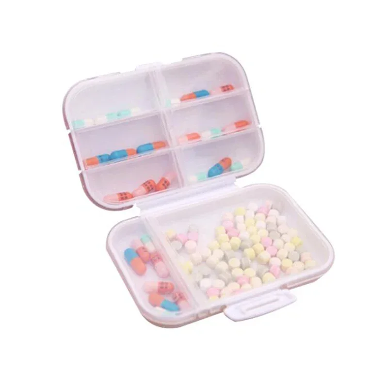 8 Grids Organizer Container For Tablets Travel Pill Box Small Box For Health Care Tools Portable Container For Medicines