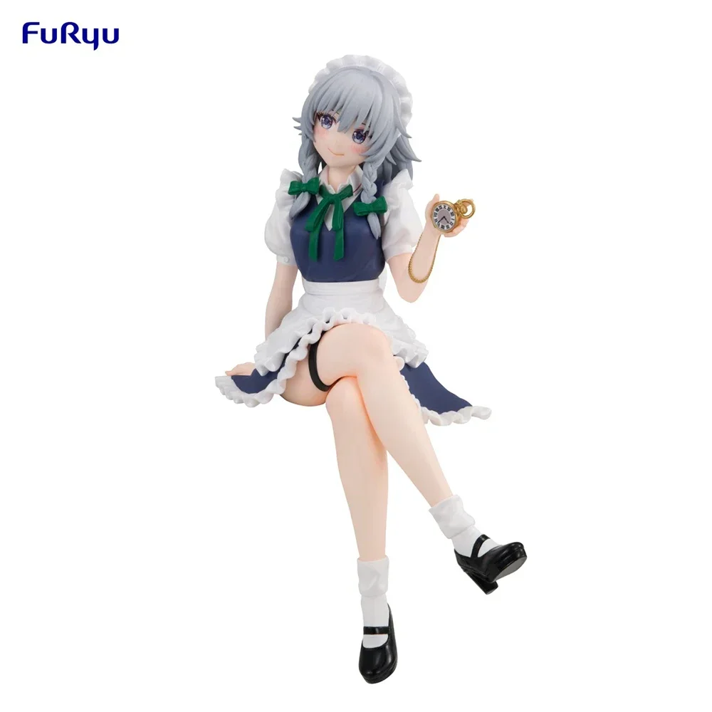 Original FuRyu Touhou Project Izayoi Sakuya Noodle Stopper Figure 14Cm Action Anime Model Toys Kawaii Collectible Gift IN Stock