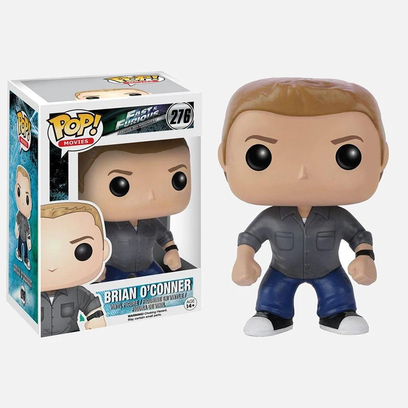 Funko Pop Fast and Furious Dom Toretto #275 Brian O'conner #276 Luke Hobbs #277 Vinyl Action Figure Toys Collectible Dolls