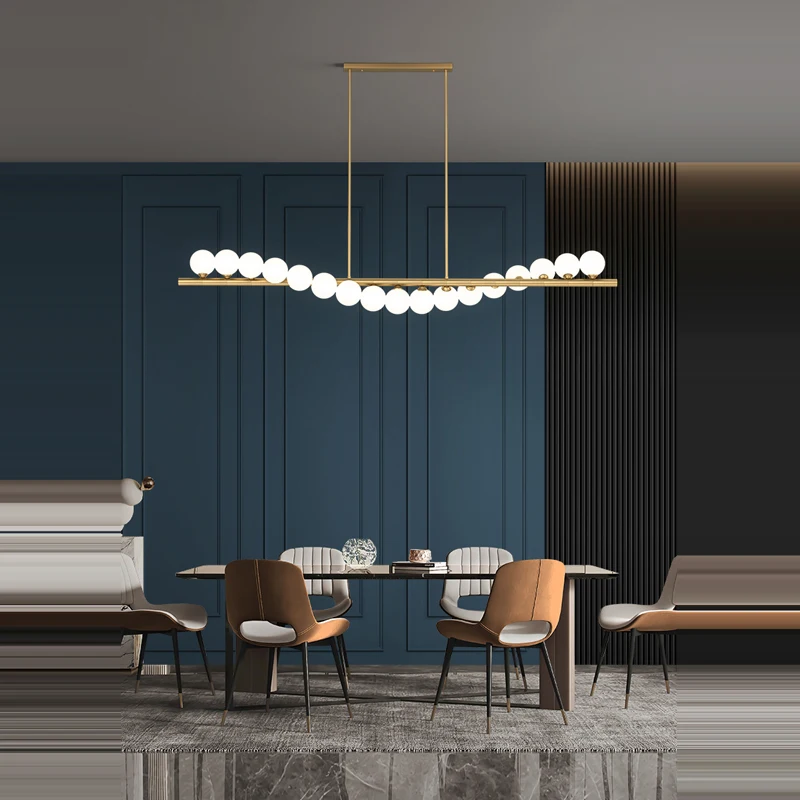 LED G9 Modern Glass Bubbles Golden Silver Black White Hanging Lamps Chandelier Lighting Suspension Luminaire Lampen For Foyer