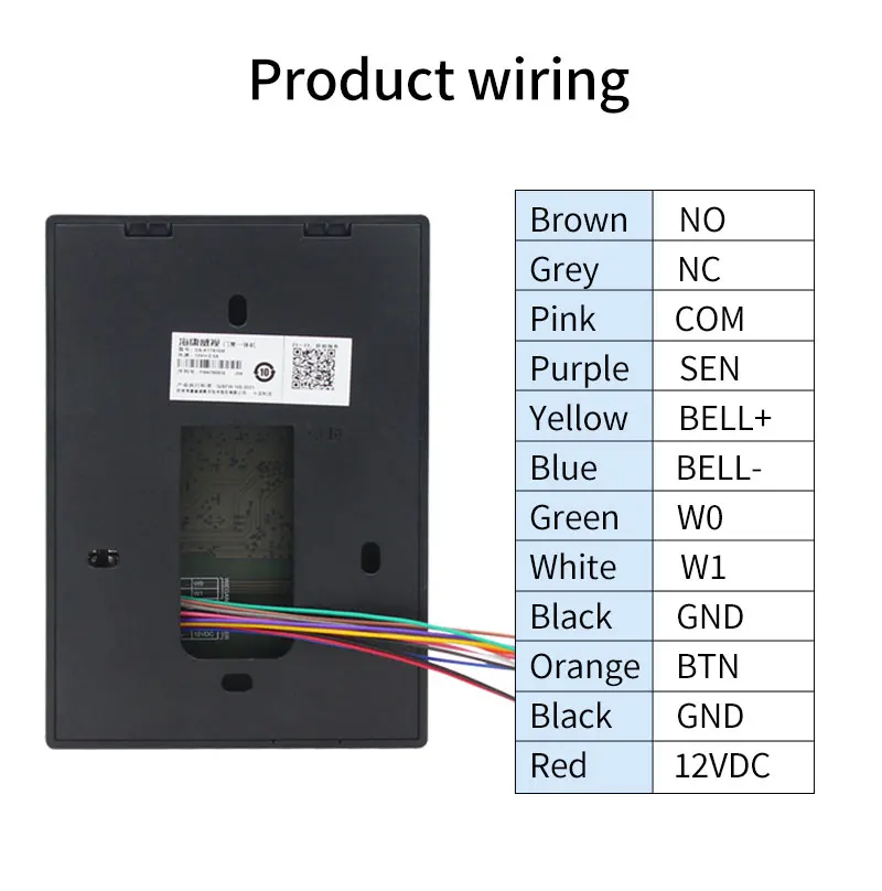K1T810M RFID Reader Access Control Keypad Door Station Keypad Wiegand 27/35 Oupu