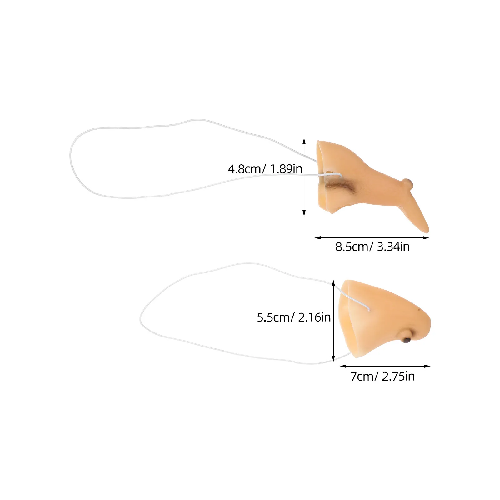 1 ensemble de nez de sorcière en Latex, accessoire de Costume d'halloween pour fête de mascarade, faux nez Long réglable pour femmes, Cosplay