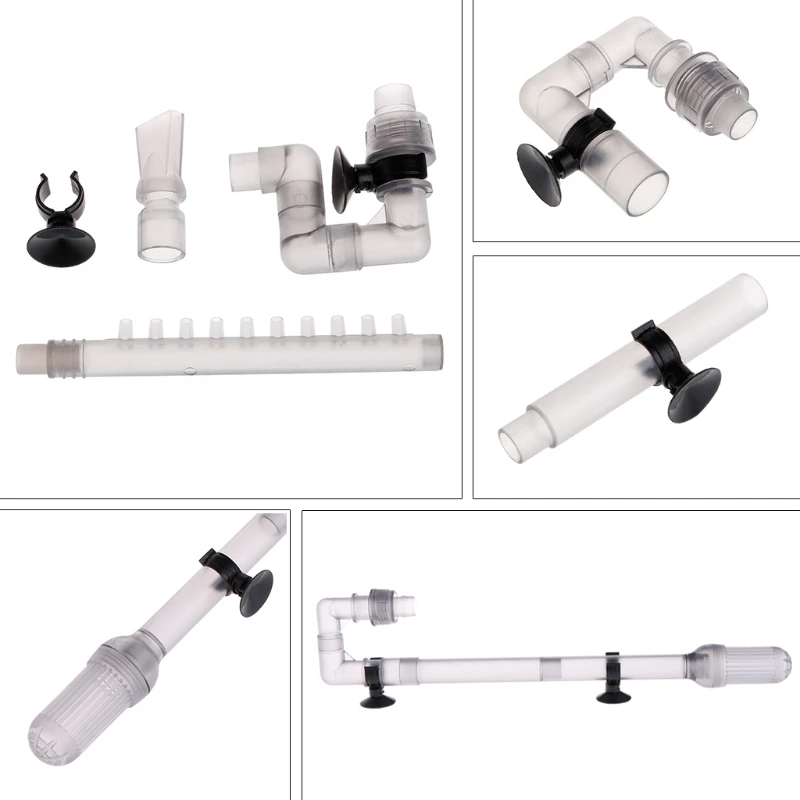 1 Set Fish Tanks Filter Tube Aquarium Intake Outflow Tubes External Canister Filters Accessories Fits for 12mm Pipe Filter