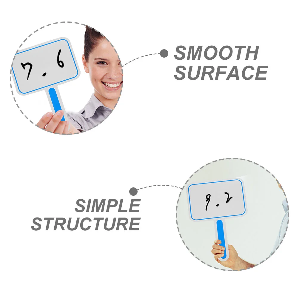 3 Pcs Score Board Scoreboard Square Dry Erase Small Foam Practical White Boards Hand Mini Handheld