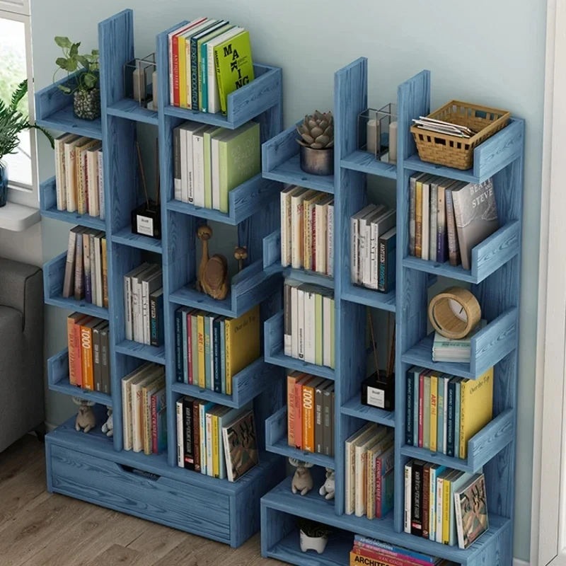 Modern Library Bookcase Toy Storage Modular Display Bookcase Small Office Organizer Scaffale Per Libri Home Furniture