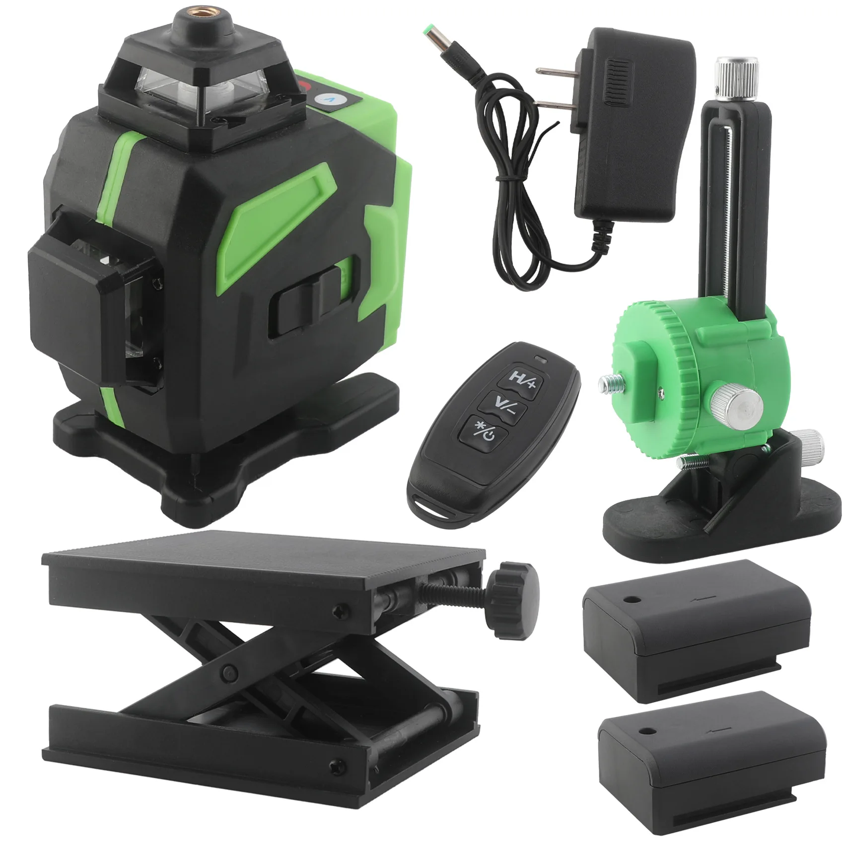 Mini 16-line strong light infrared level meter green light line projector automatically leveling 12-line laser level