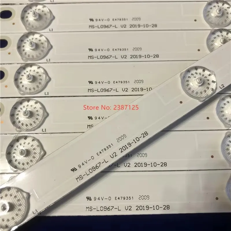 

8PCS 3VLED Backlight Strip for AKAI 50'' TV AKTV500 MS-L0967-L V2 V3 A3 M200 TB D 0X R72-50D04-017-13 CODICE A BARRE 21MQ300D