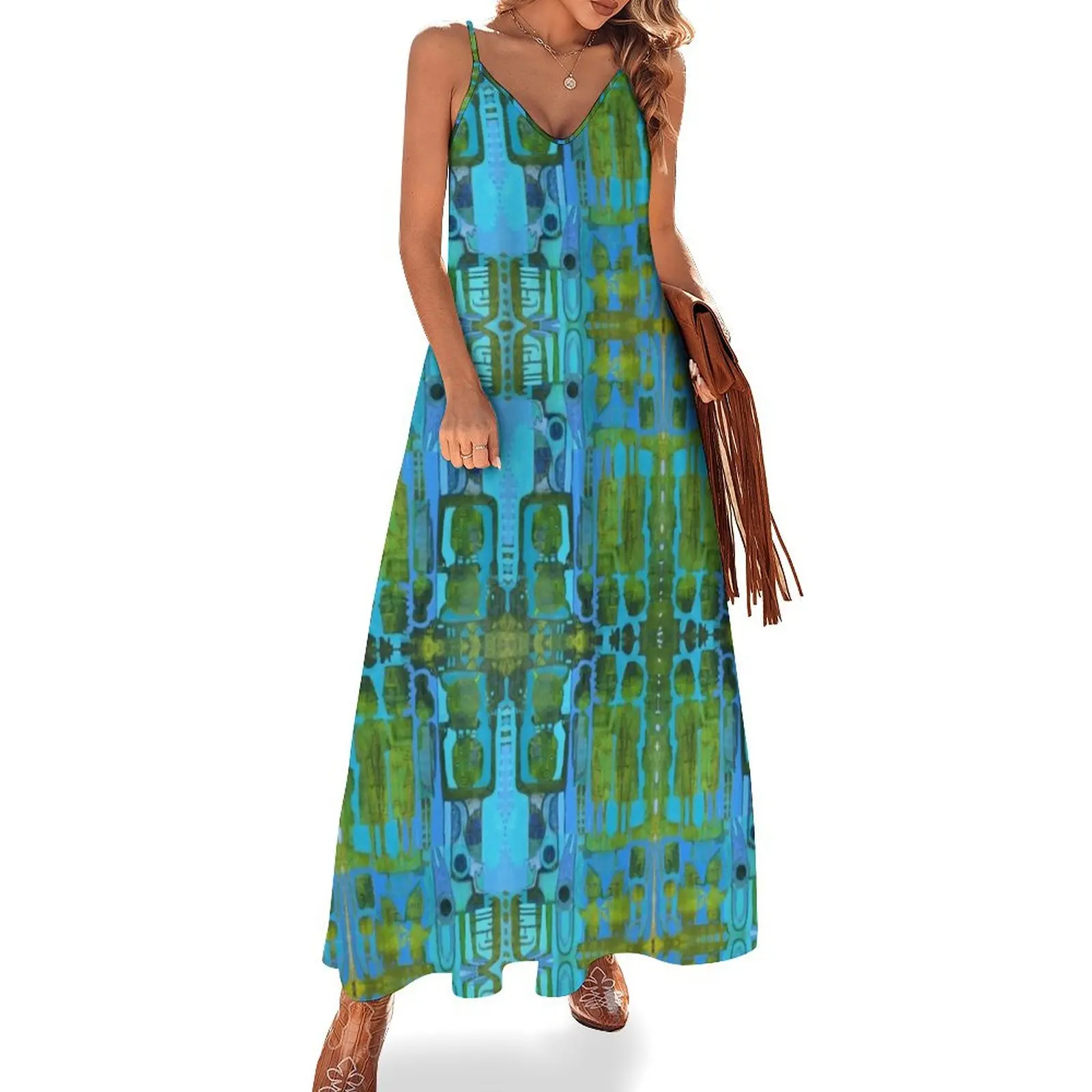 

Primitive Mods Tiki Sleeveless Long Dress Womens dresses Woman fashion Women's clothing Dress