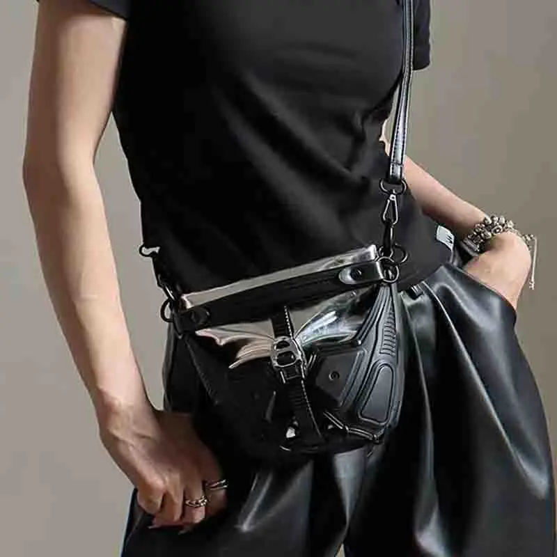 2025 primavera novo exclusivo personalizado crossbody sling saco prata/preto bolsa balde estilo y2k legal menina saco