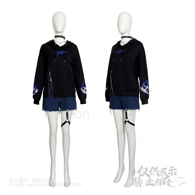 مشروع Sekai AZUSAWA KOHANE تأثيري تي شيرت زي ملون المرحلة تأثيري Vbs الملابس فستان هالوين الزي شعر مستعار مخصص