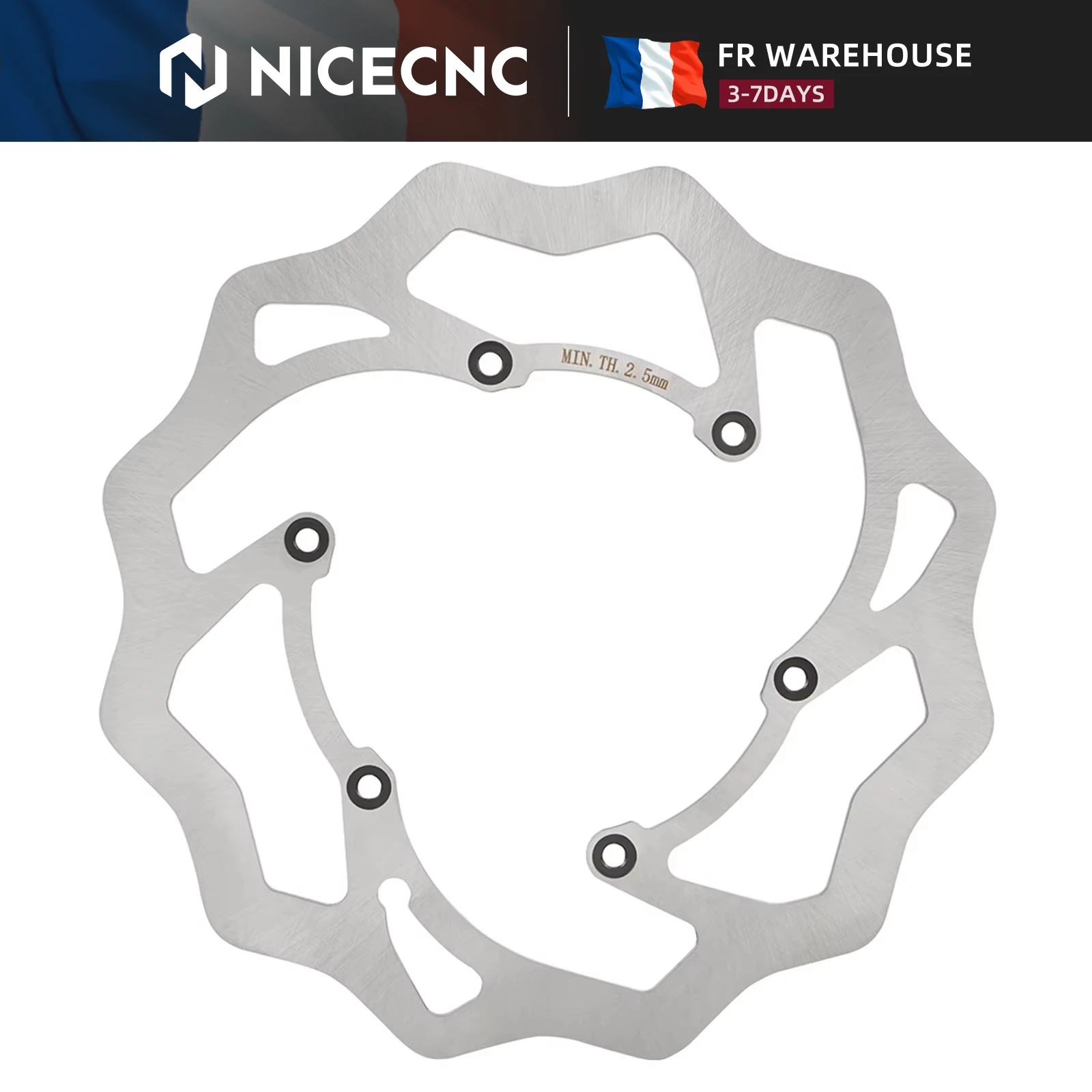 NICECNC Disco Freno Anteriore 260mm per Moto Beta RR 300 Xtrainer 300 250 2013-2024 RR 125 RR 250 RR 350 RR 390 RR 430 450 498