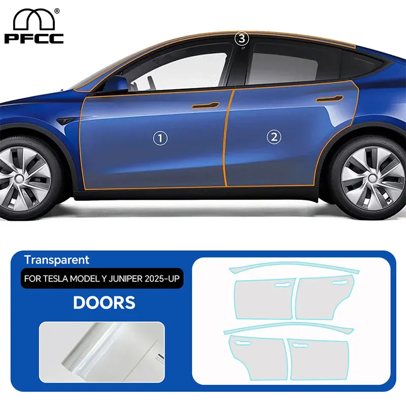 

PFCC For Tesla Model Y Juniper 2025-2026 PPF Body PreCut Full Car Film Paint Protection Self-Healing Body Sticker Accessories