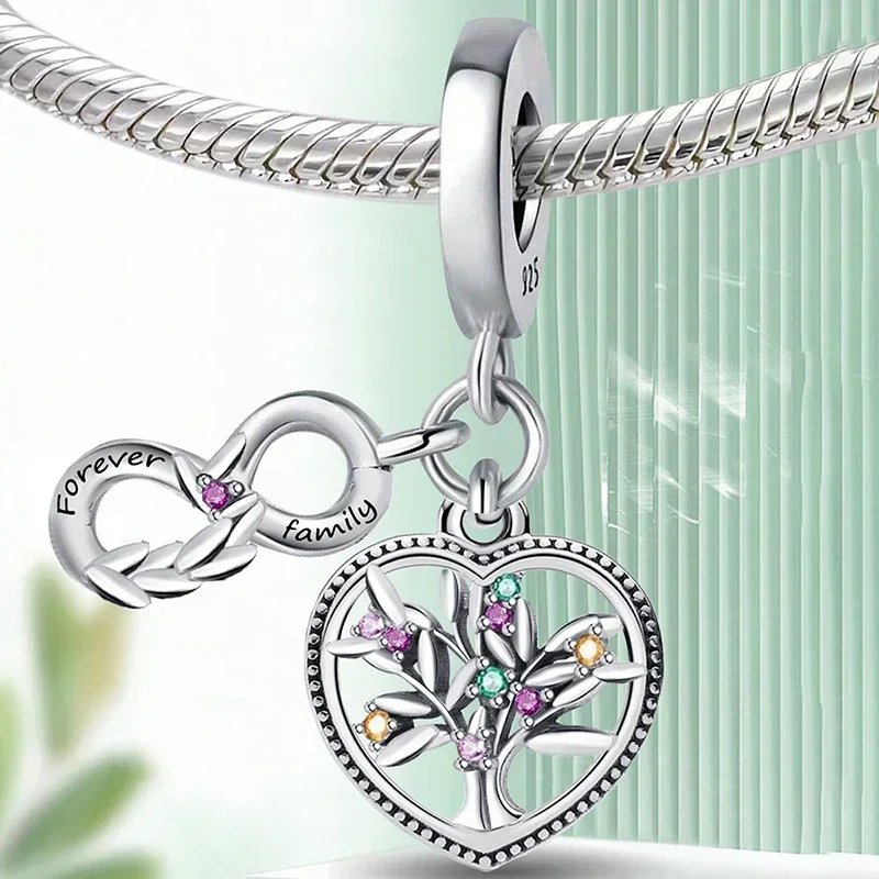 925 Sterling Silver Simple Dream Catcher Love Series Bead Pendant Diy Bracelet Necklace Making Gift Of High Quality Fine Jewelry image 5
