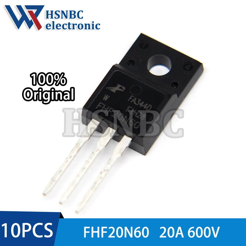 

10PCS FHF20N60 20N60 FHF20N60W TO-220F 20A 600V N-channel Power MOSFET Transistor 100% New Original