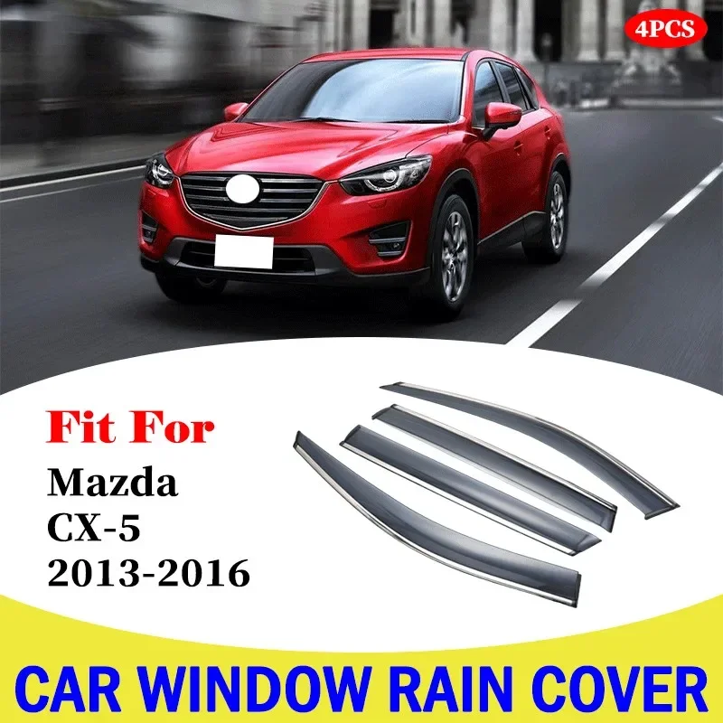 

Car Window Rain Shield Visor Guards Protector Sun Wind Deflector Awning Shade Cover For Mazda CX-5 2013-2016 Car Accessories