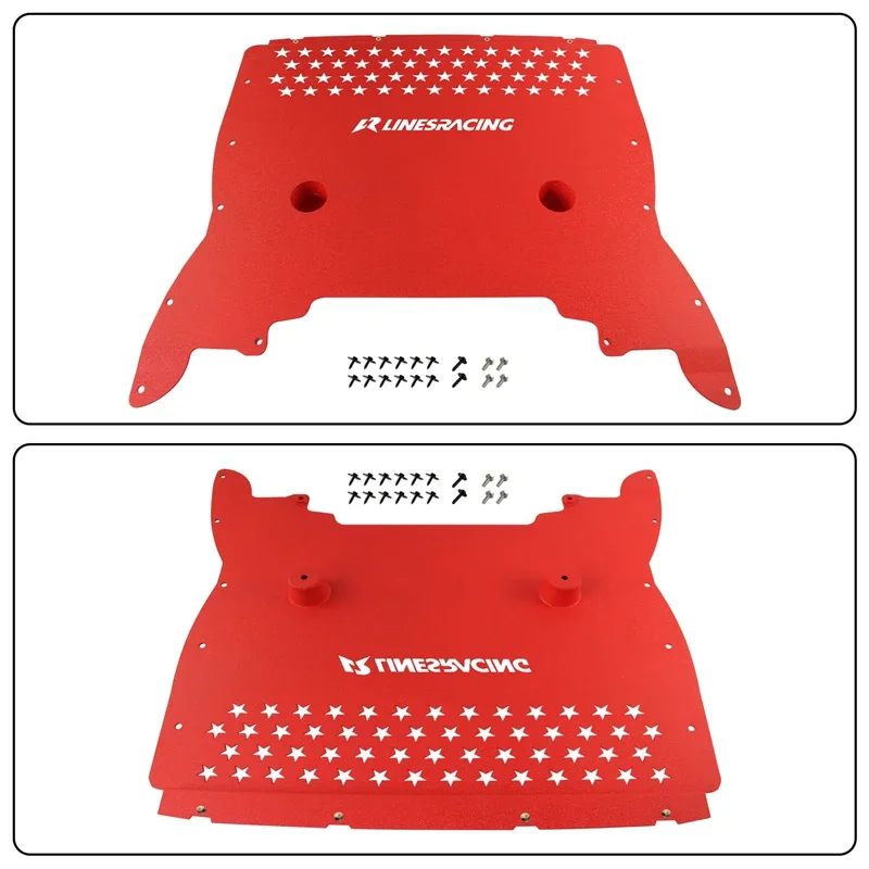 Placa antiderrapante do radiador de óleo de alumínio atualizada para BMW F90 M5/M5 LCI S63 4.4L 2018-2023 Vermelho/Preto