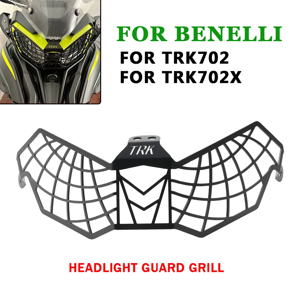

For Benelli TRK702X TRK702 TRK 702 X TRK 702X 2023 2024 Motorcycle Accessories Headlight Guard Protection Cover Protector Grille