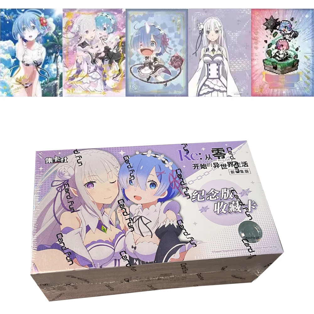 Nieuwe Originele Kaart. Fun Re: Zero-Start Leven In Een Andere Wereld Collectie Spel Anime Kaart Tafelbord Speelgoed Voor Kerstcadeau