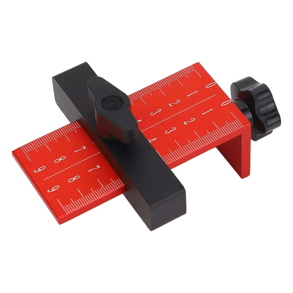 Aluminum Alloy Cabinet Door Installation Positioner Height Adjustable Heavy Duty Cabinet Door Mounting Jig Clear Scale Markings
