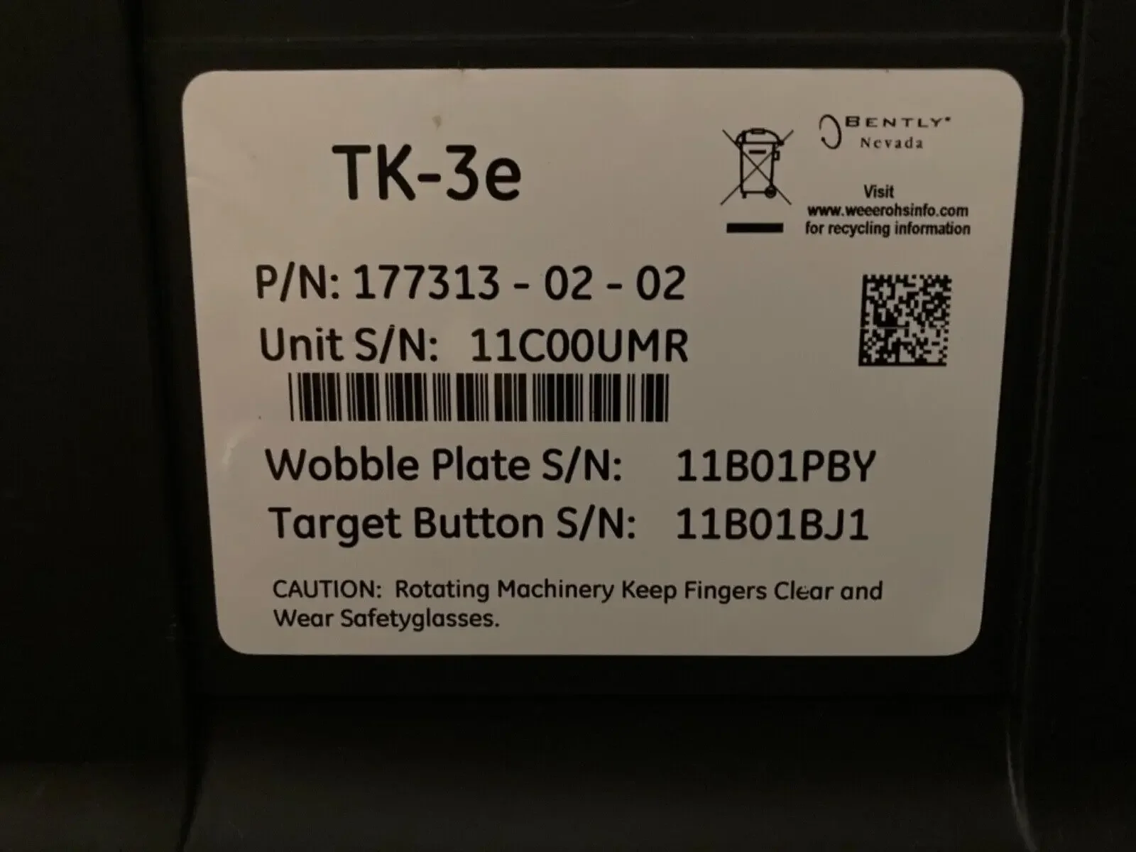 Bently Nevada  Asset Condition  Monitoring TK-3 Proximity System Test Kit 177313-02-02